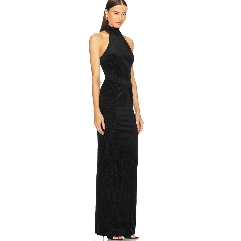 Michael Costello × REVOLVE Ataya Gown in Black - Picture 3 of 9